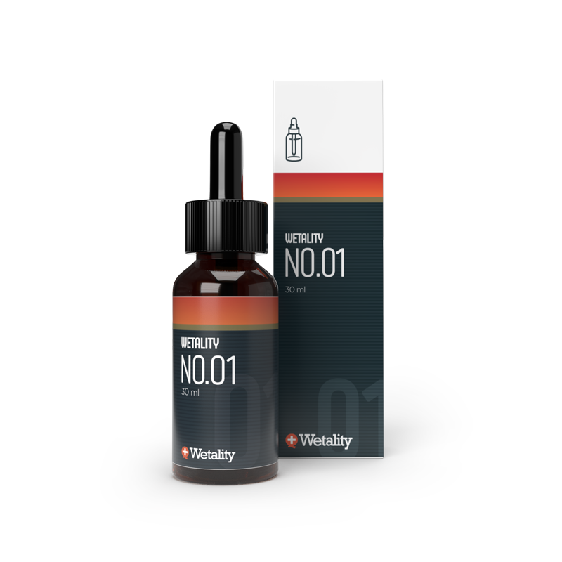 NO.01 – 30 ml CBD: 1500mg, THC: < 0.2%