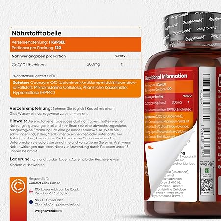 Coenzym Q10-200mg pro Kapsel