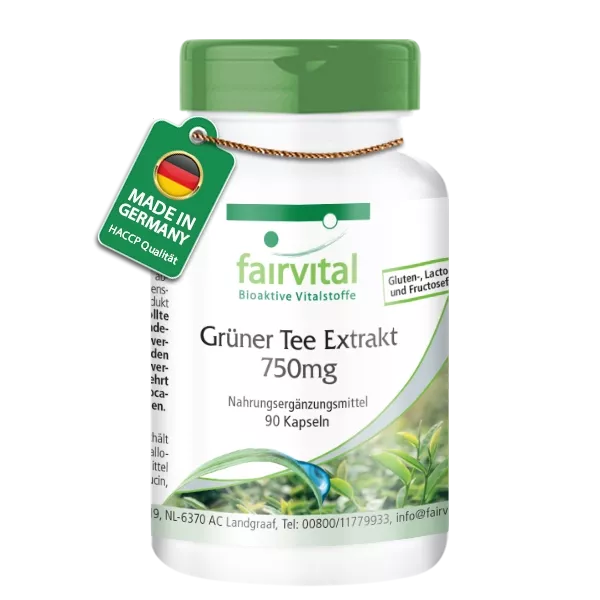 Grøn (Green) Tea Extract 750mg - 90 Capsules