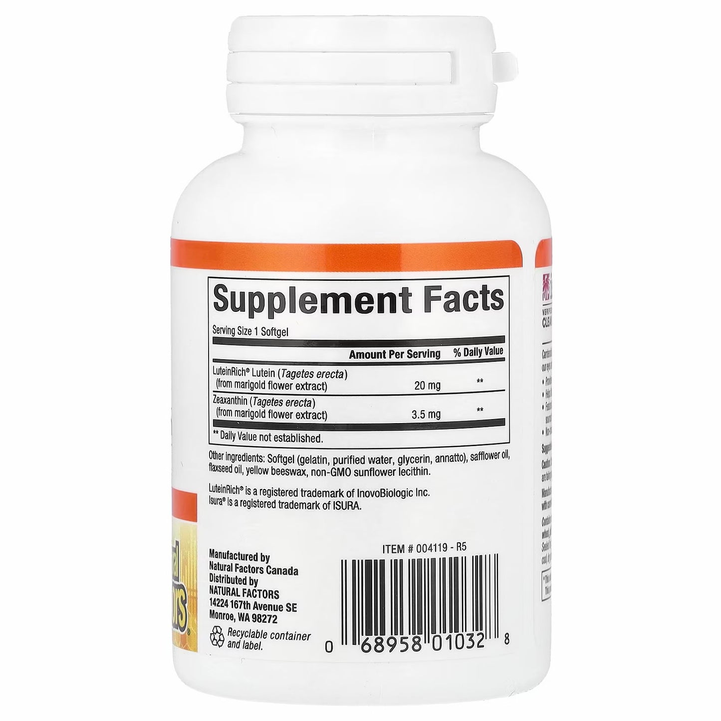 Lutein 20 mg , 60 eller 120 softgels