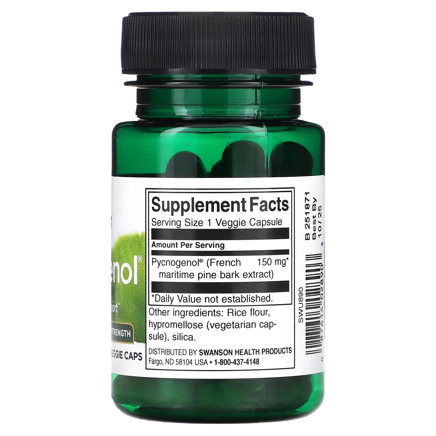 Pycnogenol, Super Strength, 150 mg, 30 Veggie Caps - Swanson