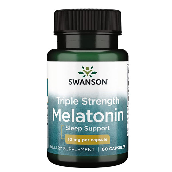 Triple Strength Melatonin, 10 mg, 60 Capsules fra Swanson