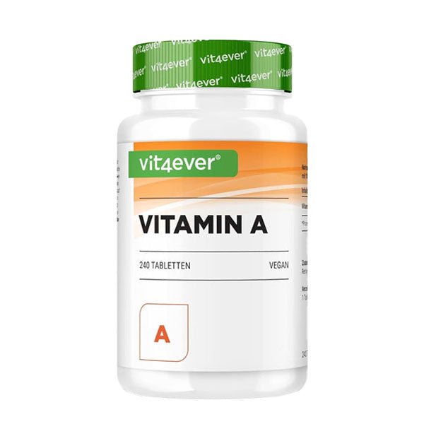 A Vitamin, retinaylacetat, 10.000 I.E. (3000 MG) - 240 eller 365 tabletter