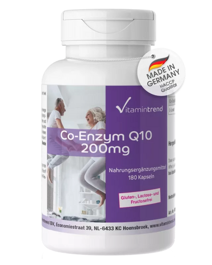 Coenzym Q10 200 mg - 180 Kapsler - Vegansk - Høj dosis