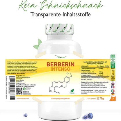 Berberin Intenso 120 Kapsler