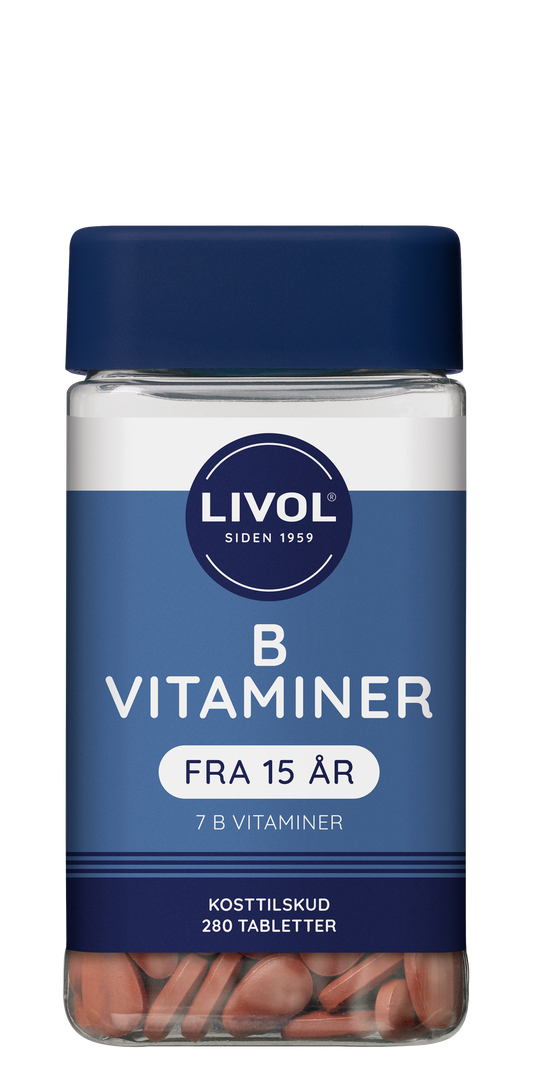 B vitaminer 280 tab. Livol