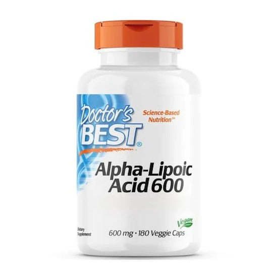 Alpha-Lipoic Acid - 600 mg - 180 veganske kapsler fra Doctor's Best