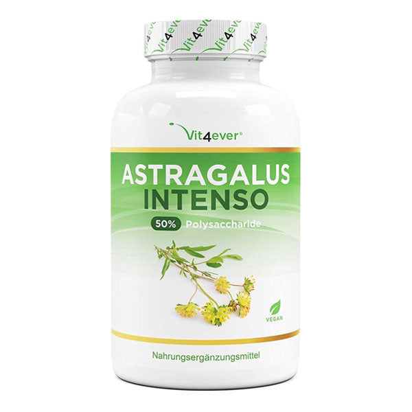 Astragalus - Høj dosis med 1400 mg rent ekstrakt - 180 kapsler