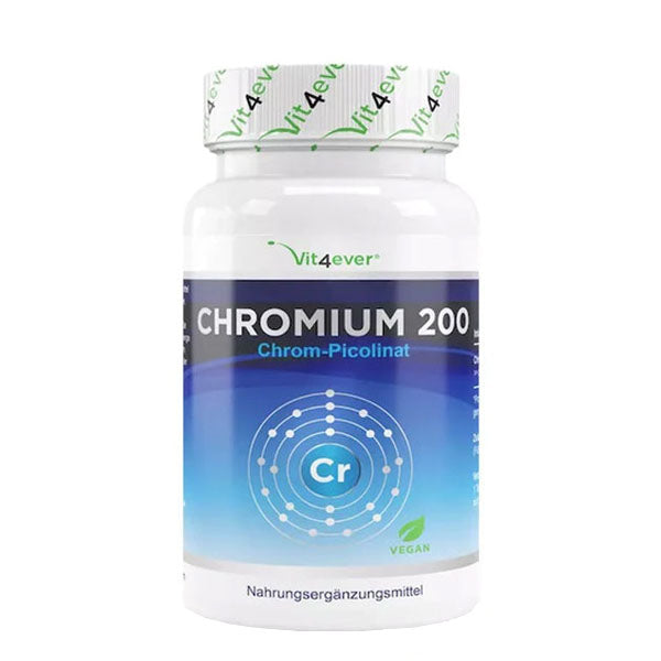 Krom (chrom), Chromium, 200 MCG - 365 tabletter