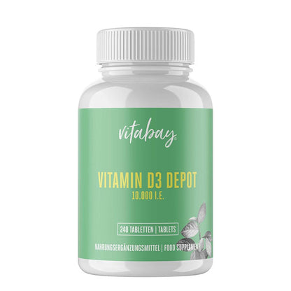 Vitamin D3 Depot 10.000 I.E. - 120 veganske tabletter