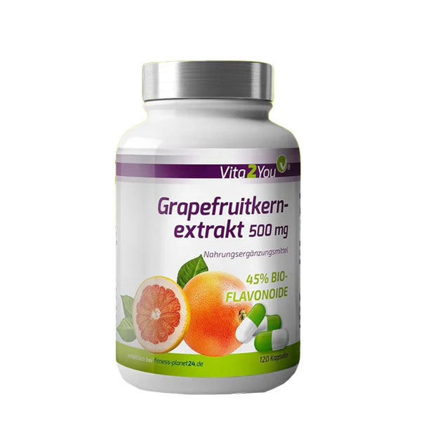 Grapefrugtkerneekstrakt 500 mg - 120 kapsler