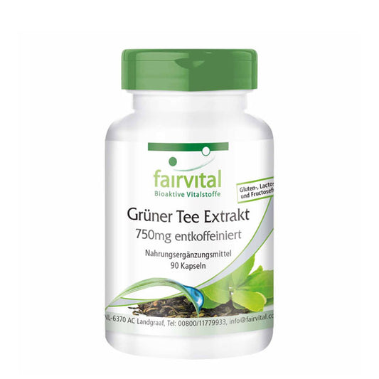 Green Tea (Grøn Te ) ekstrakt 750 mg, 90 kapsler