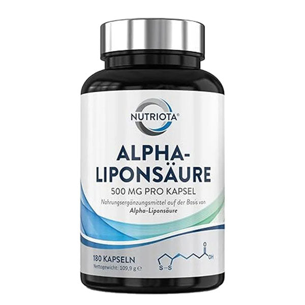 Alpha Liponsyre ALA 500 mg | 180 højdosis veganske kapsler