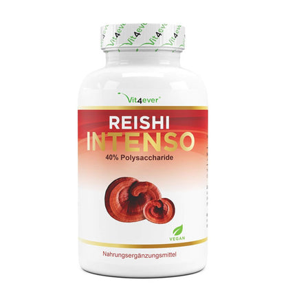 Reishi Intenso Svamp - 180 Kapsler --40% Bioaktive Polysaccharider