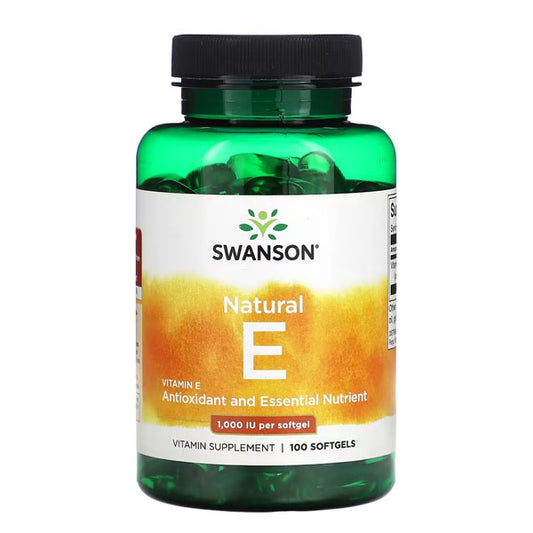 Vitamin E - Natural 1000 iu 100 softgels ( AS-D- ALPHA TOCOPHERYL ACETATE )