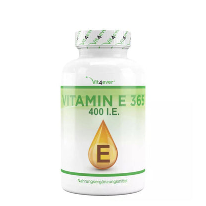 Vitamin E 400 I.E. - 365 Softgel Kapseln